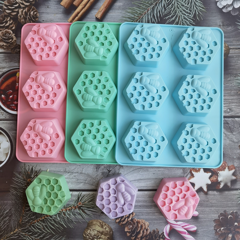 Soap Making Easy - Molde de jabón de abeja Hexagonal