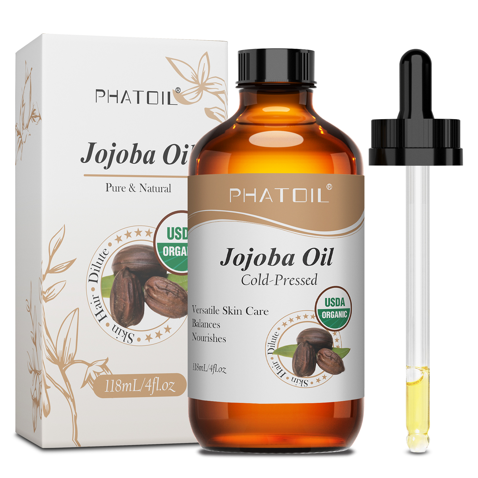 Shea Butter Raw - PHATOIL 118ml aceite de jojoba orgánico