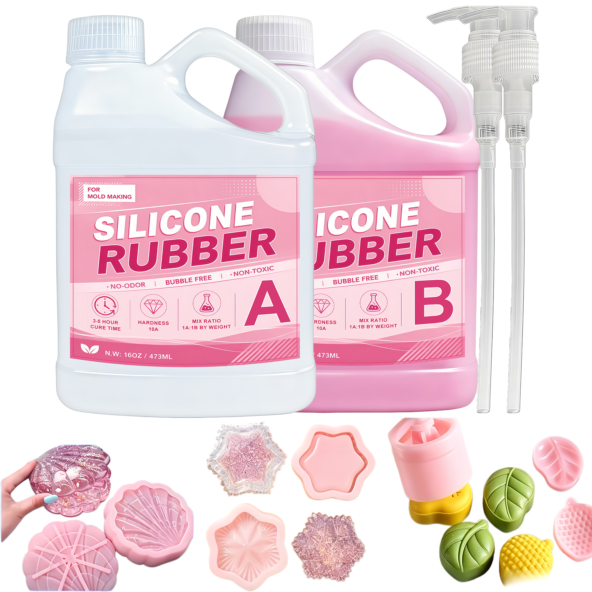 Soap Making Activity - Kit de Silicona Líquida de Alto