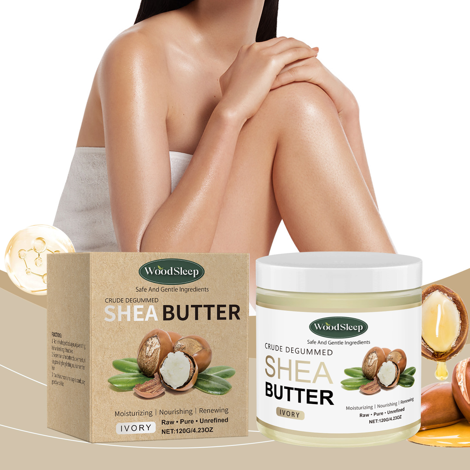 Shea Butter Raw - Crema de manteca de karité cruda