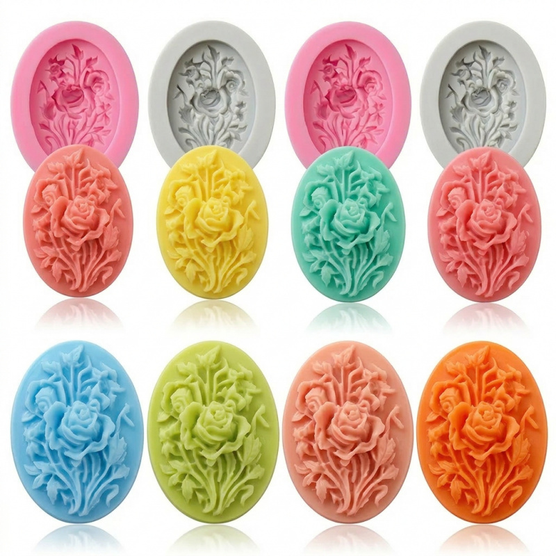 Soap Making Easy - 4 moldes de silicona con forma