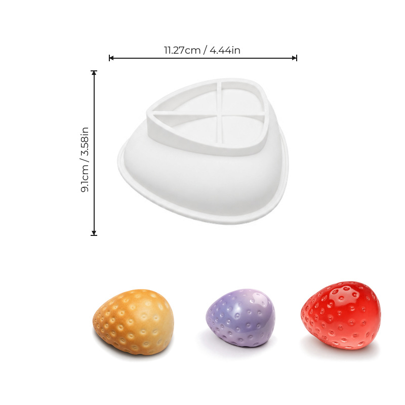 Molde de silicona 3D de fresa  - Soap Making Easy reseña y precio