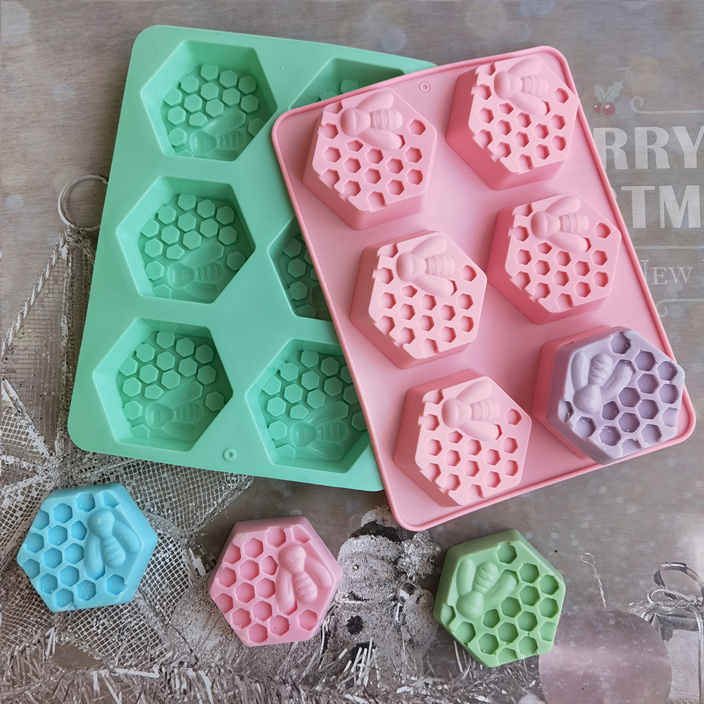 Molde de jabón de abeja Hexago - Soap Making Easy reseña y precio