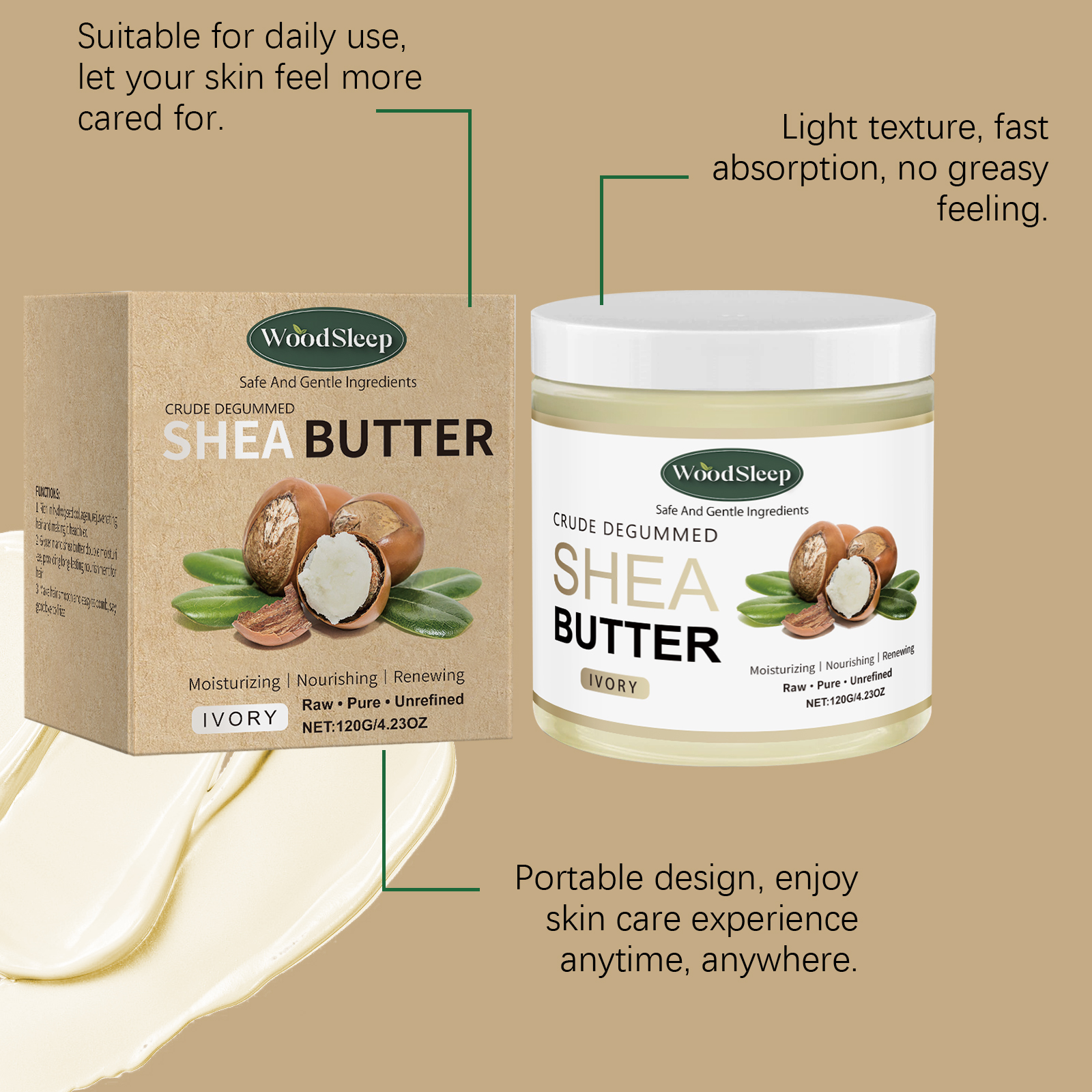 Crema de manteca de karité cru - Shea Butter Raw reseña y precio
