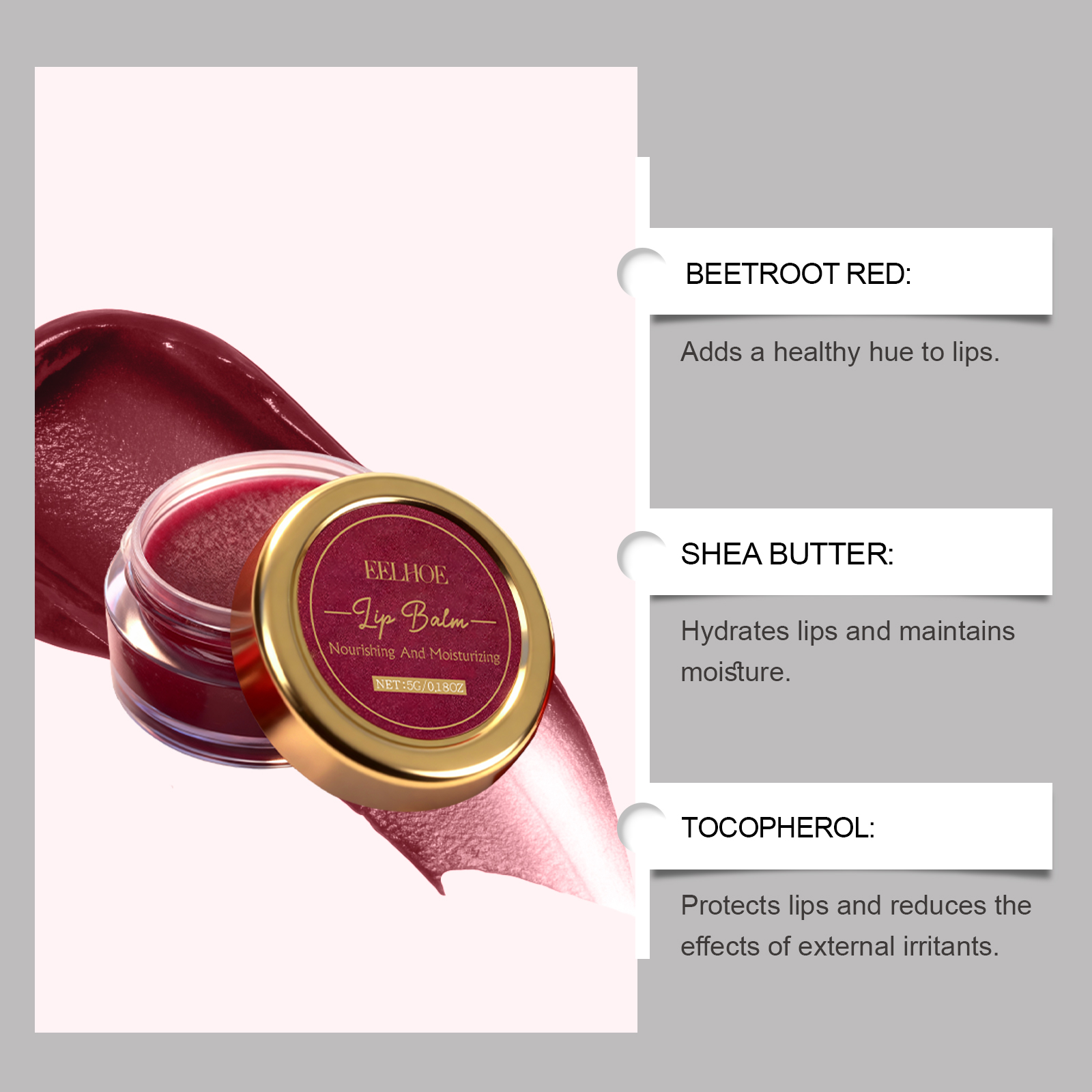 Bálsamo Labial con Color Rojo  - Shea Butter Raw reseña y precio