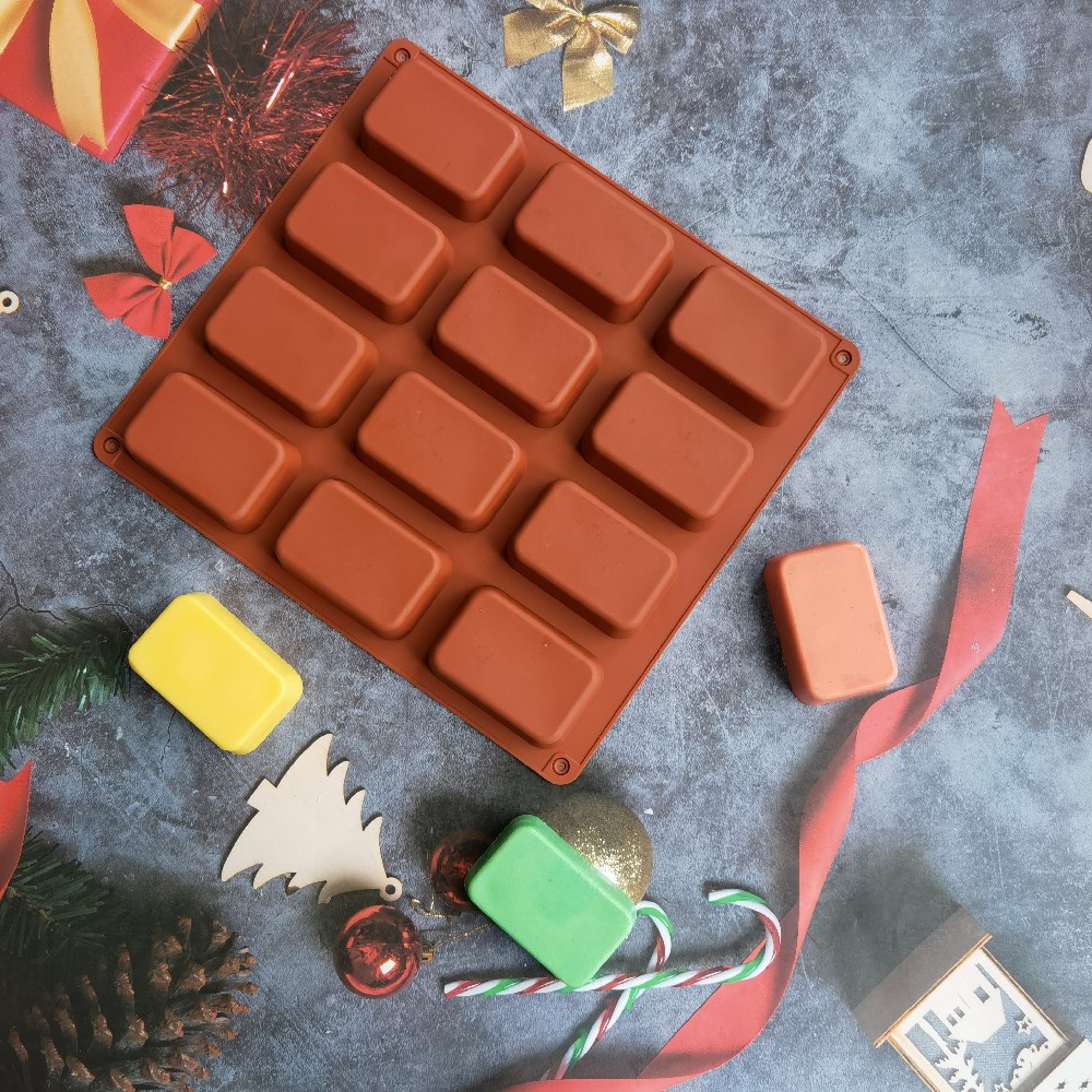 Molde cuadrado de silicona par - Soap Making Activity reseña y precio