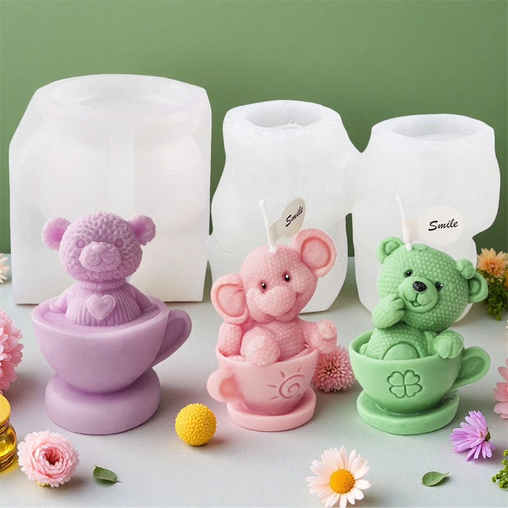 Oso de peluche en taza molde d - Soap Making Jug reseña y precio