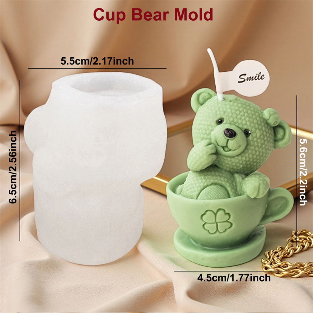 Oso de peluche en taza molde d - Soap Making Jug reseña y precio