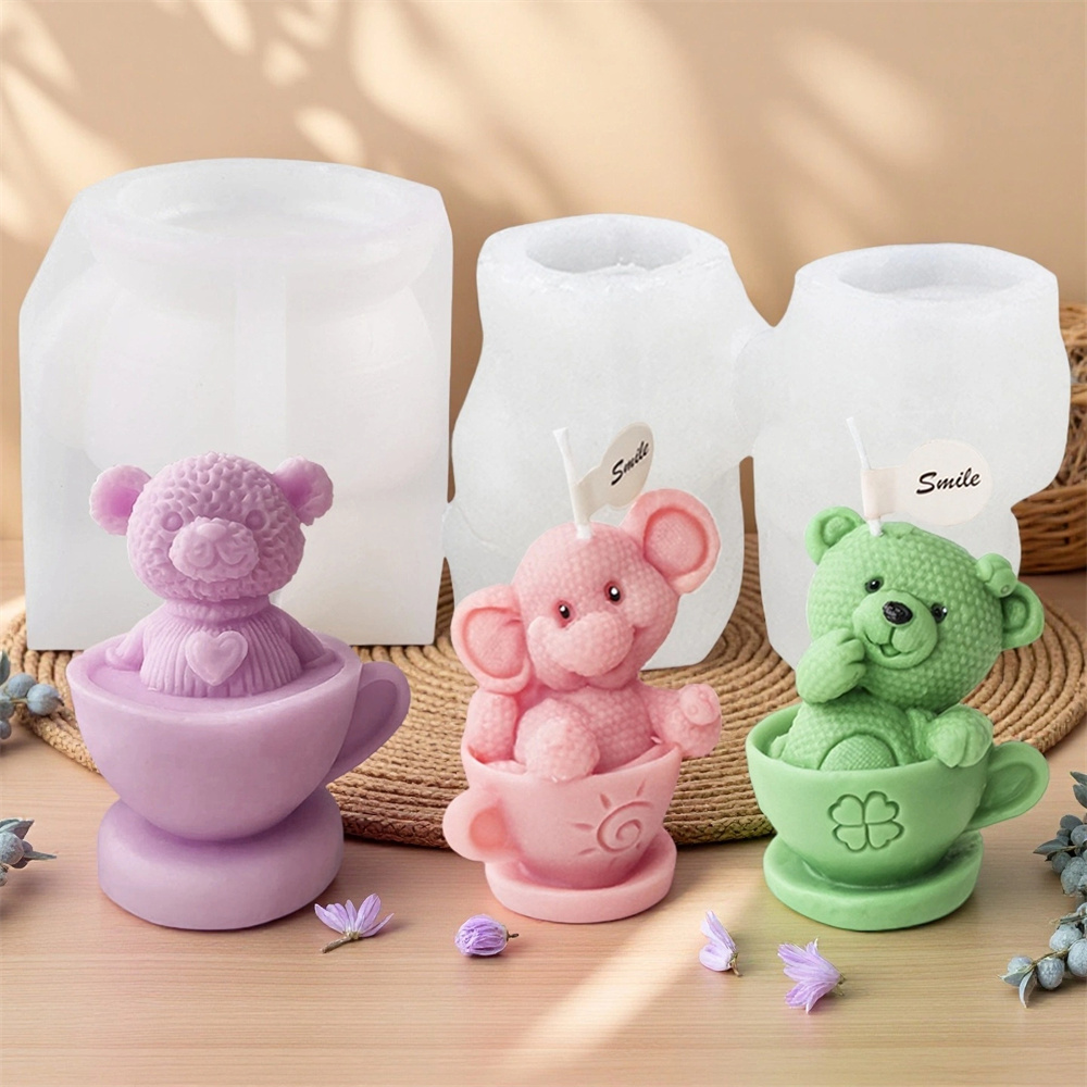 Oso de peluche en taza molde d - Soap Making Jug reseña y precio